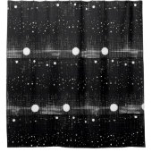 Zwart-wit Disco Vibe douchegordijn (Voorkant)