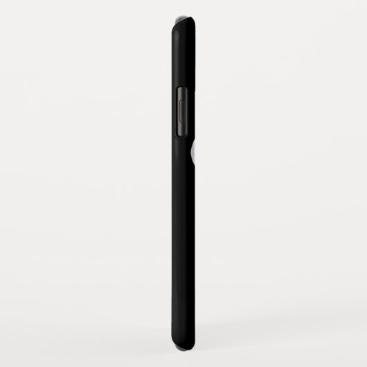 Zwart-wit DJ naam hoofdtelefoon iphone case (Achterkant/rechts)