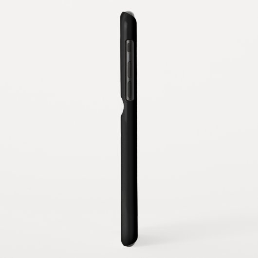 Zwart-wit DJ naam hoofdtelefoon iphone case (Achterkant/links)