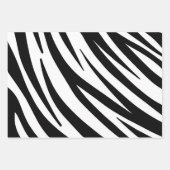 Zwart wit doedel patroon inpakpapier vel (Voorkant 2)