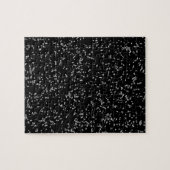 Zwart-wit donkerbruine kunstpatronen Modern Legpuzzel (Horizontaal)