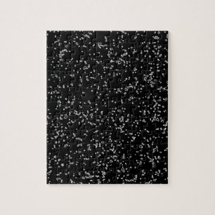 Zwart-wit donkerbruine kunstpatronen Modern Legpuzzel