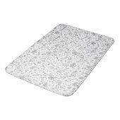 Zwart & Wit Doodle Cute Dingen Naadloos Patroon Badmat (Gekanteld)