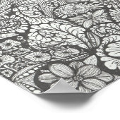 Zwart-wit doodle print 8x8in. Blacknwhite2 (Hoek)