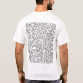 zwart-wit doodle t-shirt (Achterkant)