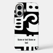 Zwart-wit doodles Case-Mate iPhone case (Achterkant)