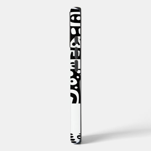 zwart-wit doodles Case-Mate iPhone case (Achterkant / Links)