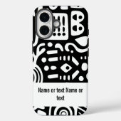 Zwart-wit doodles Case-Mate iPhone case (Achterkant)
