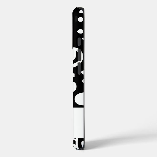 Zwart-wit doodles Case-Mate iPhone case (Achterkant / Links)