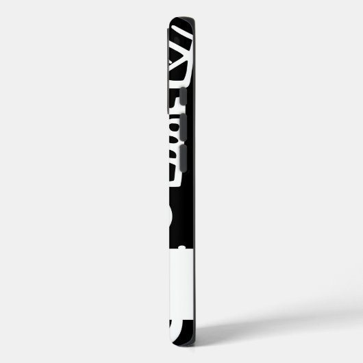 Zwart-wit doodles Case-Mate iPhone case (Achterkant / Links)