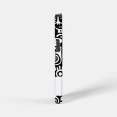 zwart-wit doodles iPhone hoesje (Rechterkant)