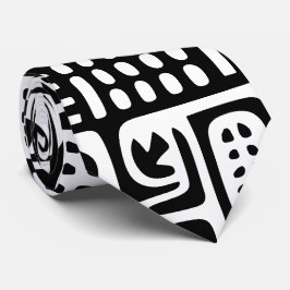 Zwart-wit doodles van 7 stropdas