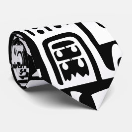 Zwart-wit doodles van 7 stropdas