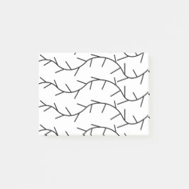 Zwart-wit doornpatroon post-it® notes