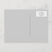 Zwart-wit Douche uitnodiging Briefkaart (Achterkant)