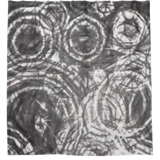 Zwart & wit douchegordijn (Voorkant)