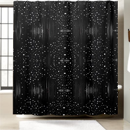 Zwart-wit douchegordijn stijl 2