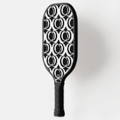 Zwart-wit Draaikolk Pickleball Paddle (Links)