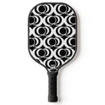 Zwart-wit Draaikolk Pickleball Paddle