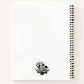 Zwart & Wit Driehoek Design | Powerof3Brand Notitieboek (Achterkant)
