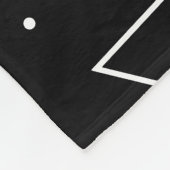 Zwart Wit Driehoek Vierkante Cirkel Memphis Patroo Fleece Deken (Hoek)