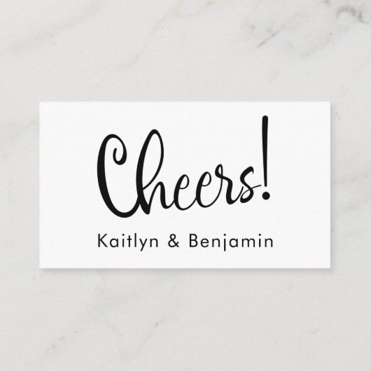 Zwart-wit Drink tickets Kaarten invoegen (Achterkant)