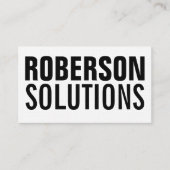 Zwart-wit dubbelzijdig visitekaartje (Voorkant)