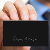 Zwart-wit dubbelzijdige Logo Visitekaartje