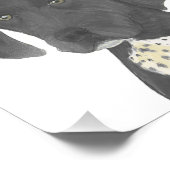 Zwart-wit Duits Kortharige Pointer Art Foto Afdruk (Hoek)