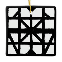 Zwart-wit Duits vakwerkhuispatroon