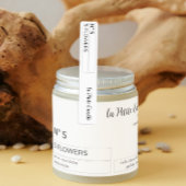 Zwart & Wit Dunne Candle Tamper-Proof Seal Labels