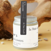 Zwart & Wit Dunne Candle Tamper-Proof Seal Labels