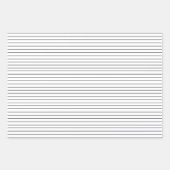 Zwart-wit dunne strepen inpakpapier vel (Voorkant 3)