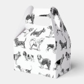 Zwart-wit  duogpatroon bedankdoosjes (Achterkant)