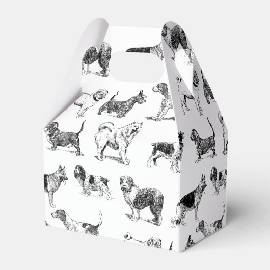 Zwart-wit  duogpatroon bedankdoosjes (Achterkant)