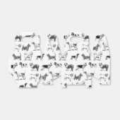 Zwart-wit  duogpatroon bedankdoosjes (Uitgevouwen)