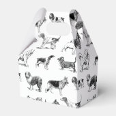 Zwart-wit  duogpatroon bedankdoosjes (Voorkant Zijde)