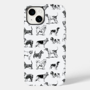 Zwart-wit duogpatroon Case-Mate iPhone 14 hoesje