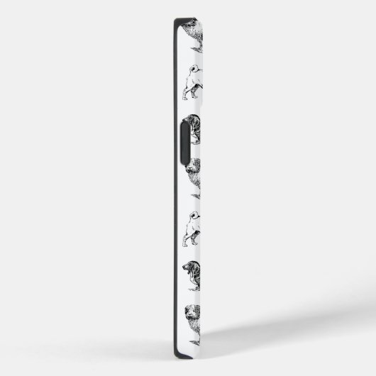 Zwart-wit  duogpatroon Case-Mate iPhone case (Achterkant / Rechts)