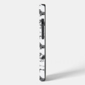 Zwart-wit duogpatroon Case-Mate iPhone case (Achterkant / Links)