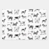 Zwart-wit  duogpatroon inpakpapier vel (Voorkant 3)