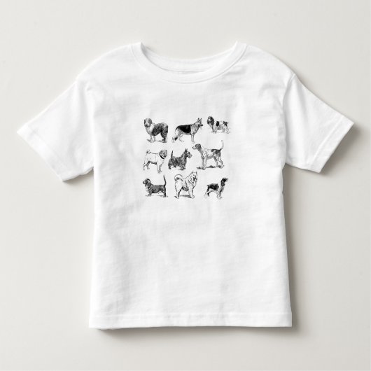 Zwart-wit duogpatroon kinder shirts (Voorkant)