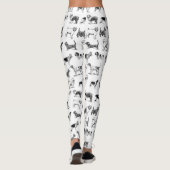 Zwart-wit  duogpatroon leggings (Achterkant)