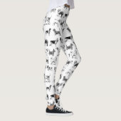 Zwart-wit  duogpatroon leggings (Rechts)