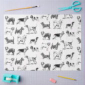 Zwart-wit duogpatroon tissuepapier (Craft)