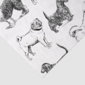 Zwart-wit duogpatroon tissuepapier (Detail)