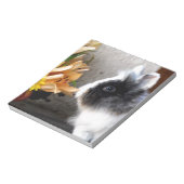 Zwart-wit dwergkonijn notitieblok (Linkerzijde)