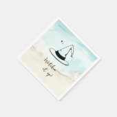 Zwart-wit Edgy Grungy Halloween servetten (Hoek)