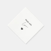 Zwart-wit Edgy Grungy Halloween servetten (Hoek)