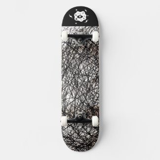 Zwart Wit Edgy Lines Persoonlijk Skateboard